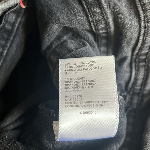 BDG Urban Outfitters Skinny Jeans Mens 36x32 Black Stretch Distressed Grunge - Picture 6 of 6